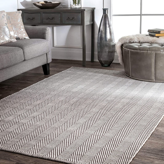 Kimberely Hand Loomed Area Rug, Grey
