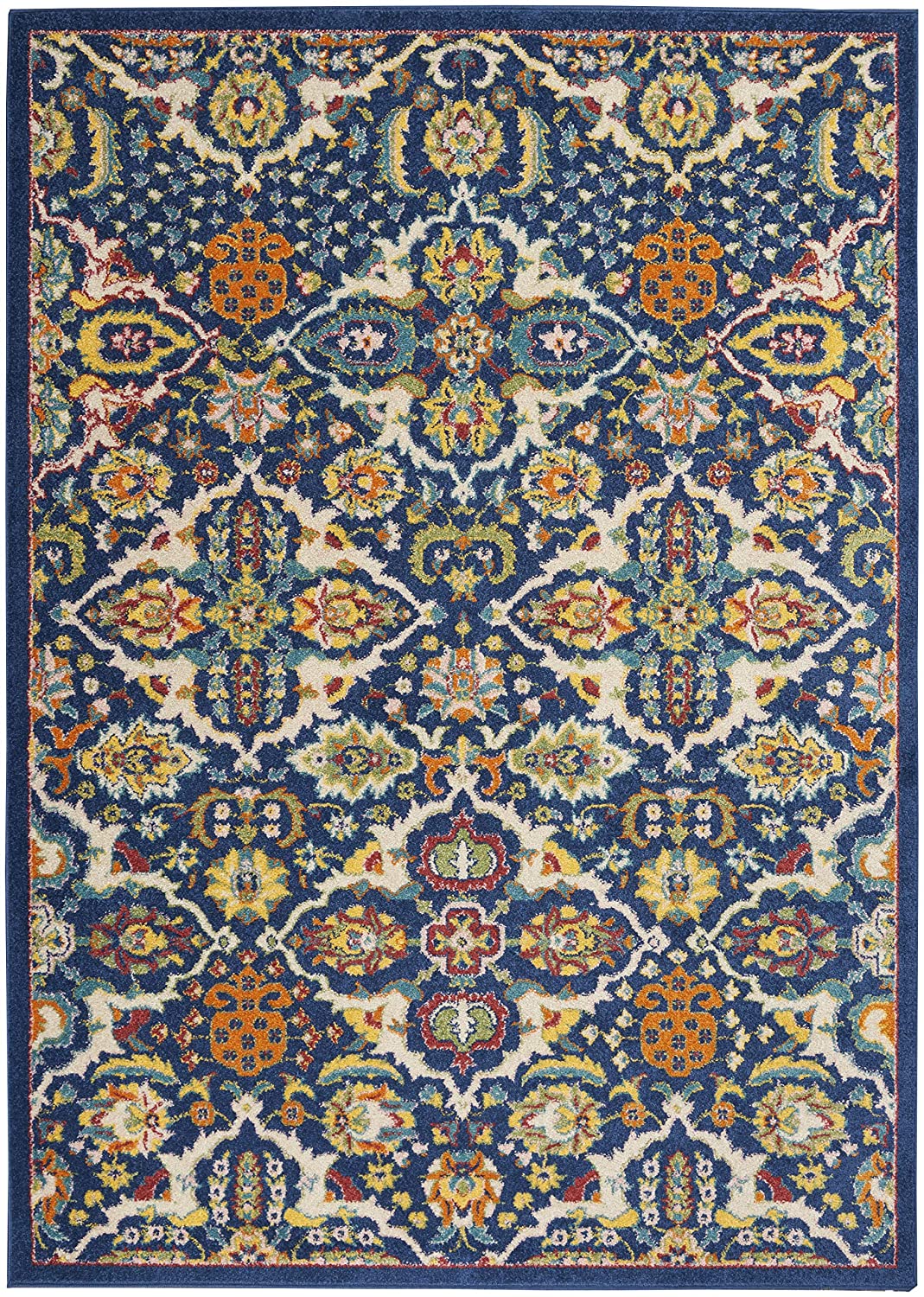 Allure Navy Multi-color Soft Area Rug