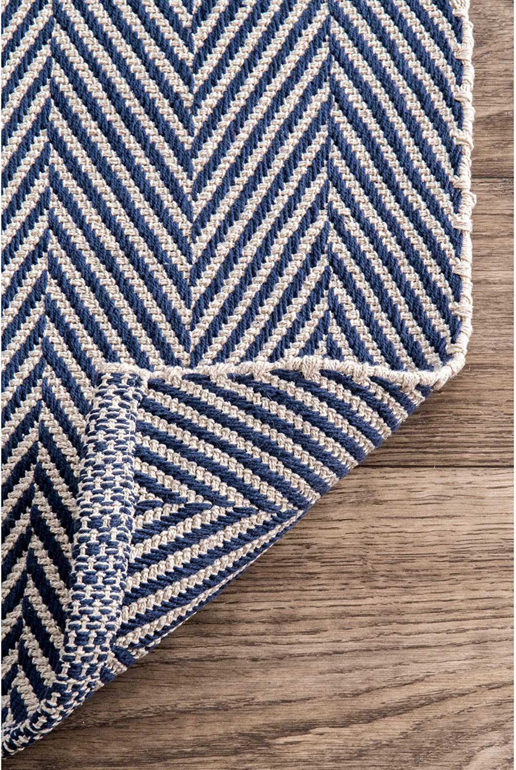 Kimberely Hand Loomed Area Rug, Navy