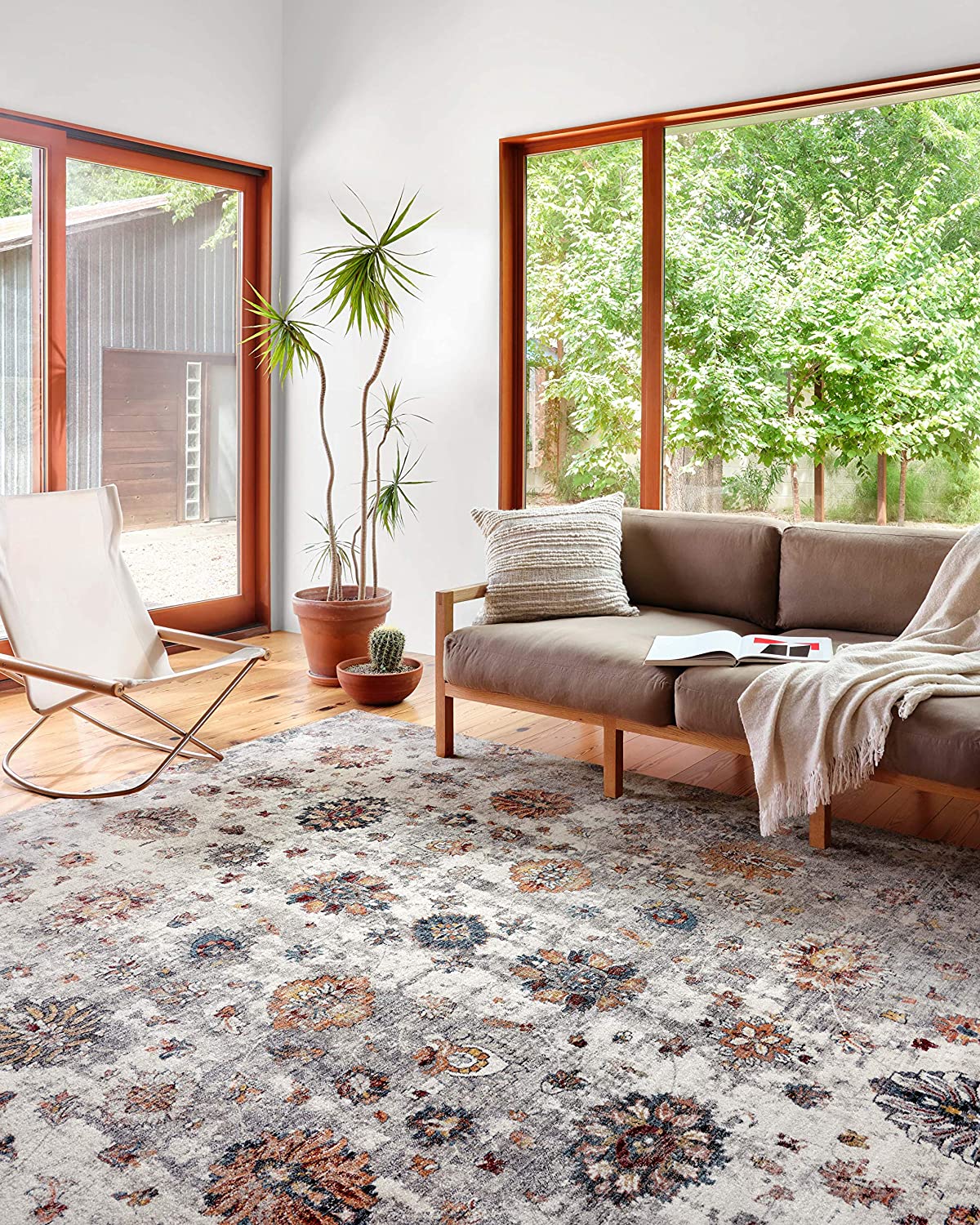 Samra Ivory / Multi Transitional Soft Area Rug