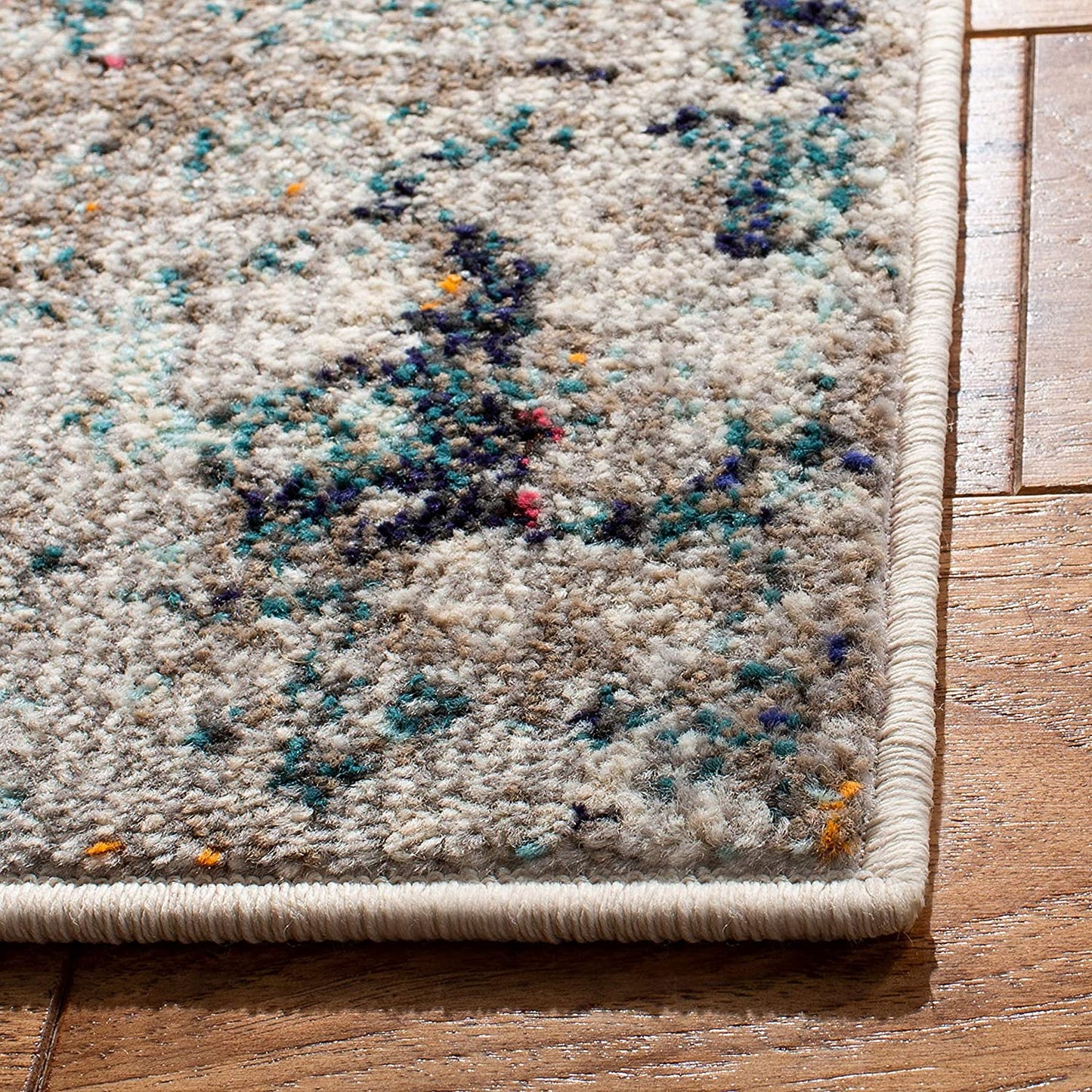 Safavieh Madison Collection Modern Abstract Grey / Beige