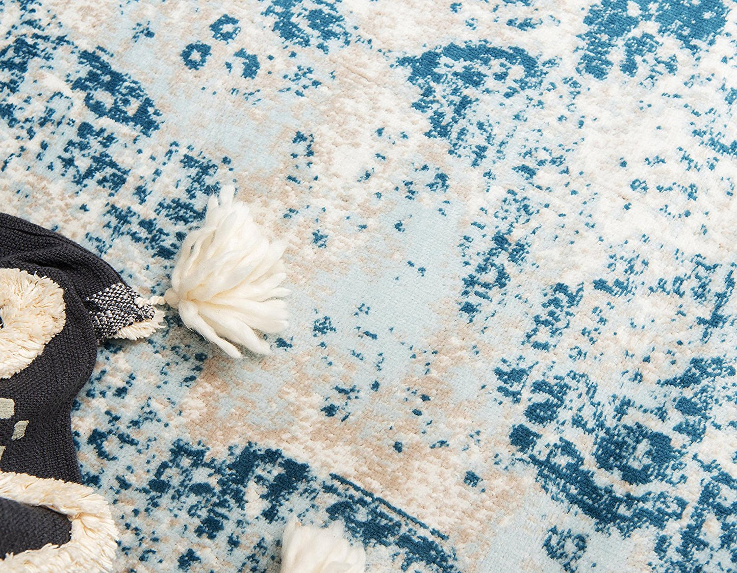 Vintage Distressed Blue Area Rugs