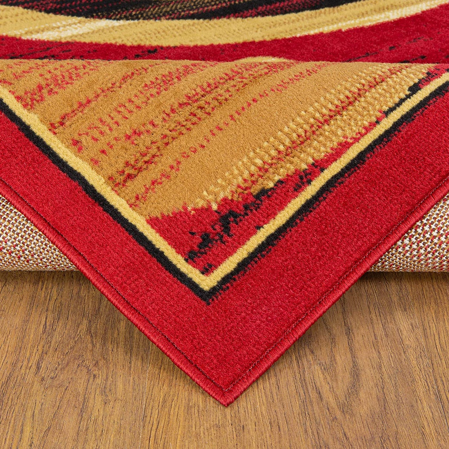 Kashan King Collection Galaxy Geometric Indoor Area Rug Maroon/Beige