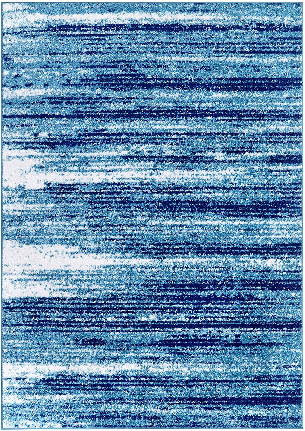 Siesta Collection Modern Contemporary Indoor Area Rug Blue/Navy