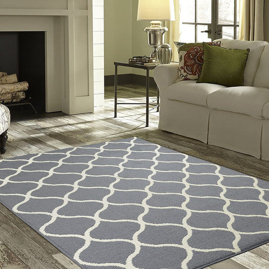 Maples Rugs Rebecca Contemporary Area Rugs Grey/White