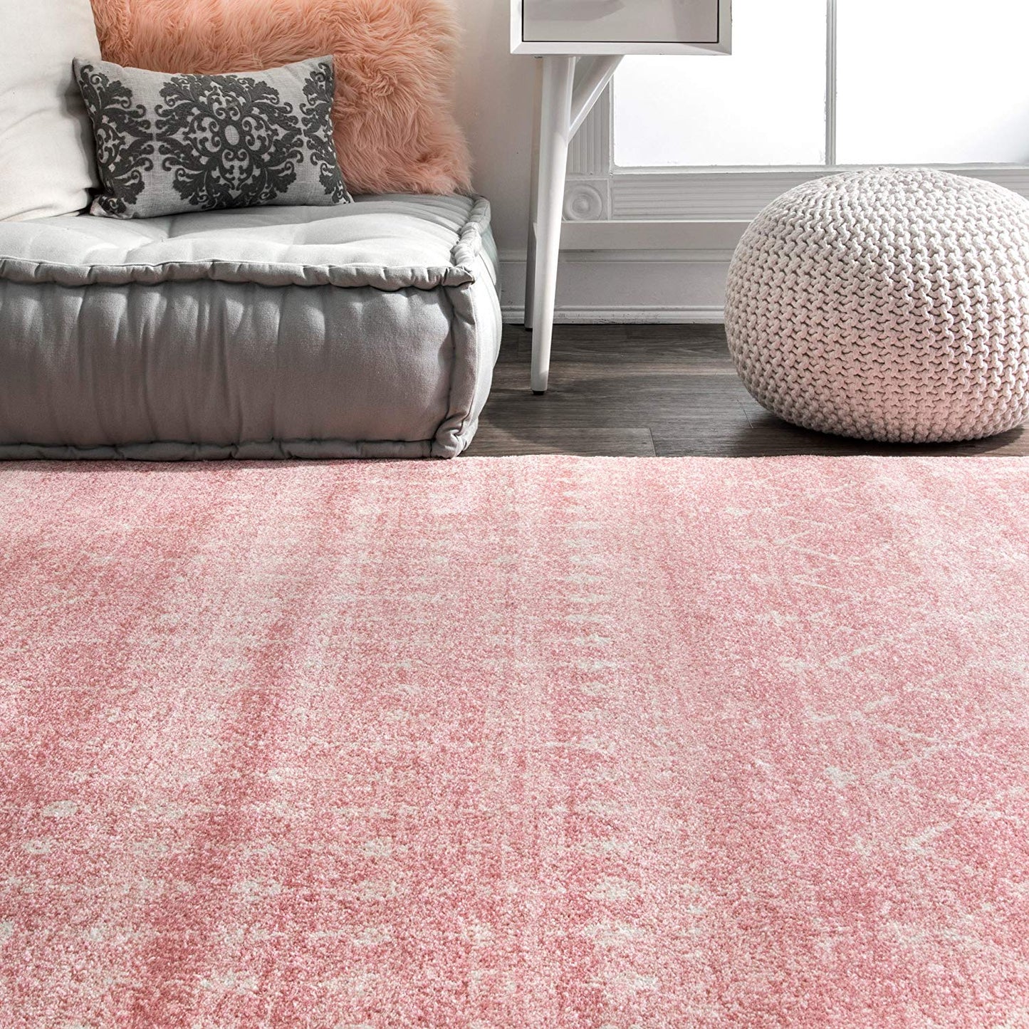 Trellis Pink Soft Area Rugs