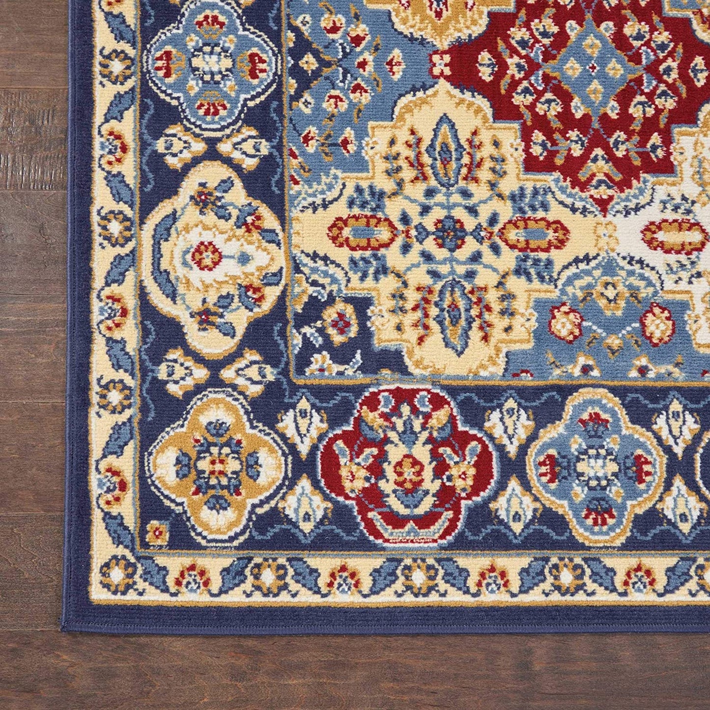 Multicolor Blue Persian Soft Area Rug