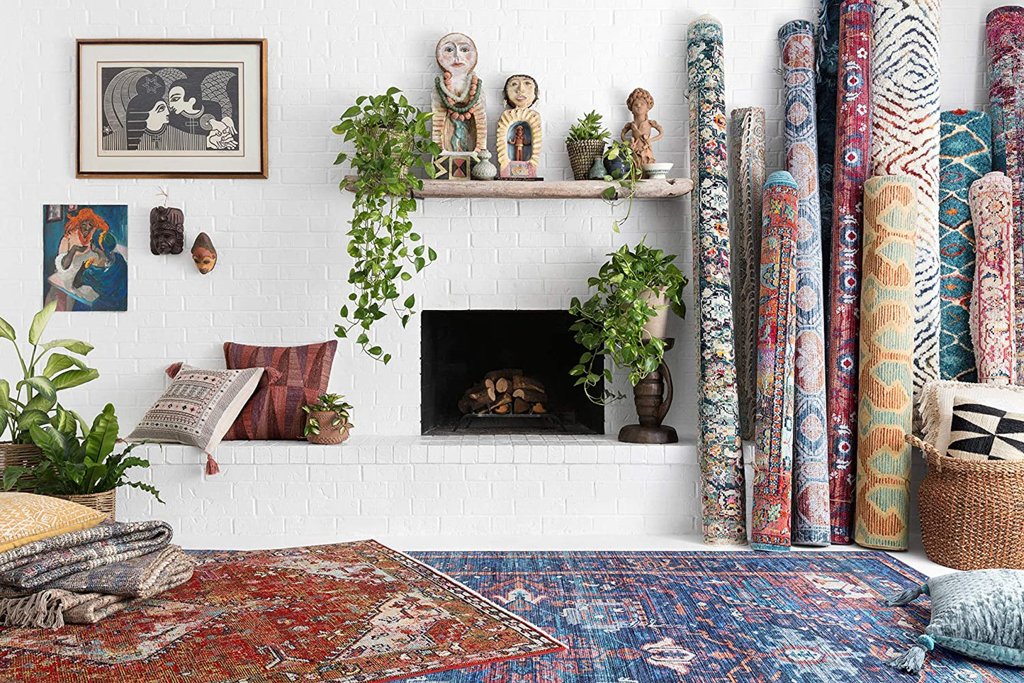 Justina Blakeney Collection Soft Area Rug Blue/Multi