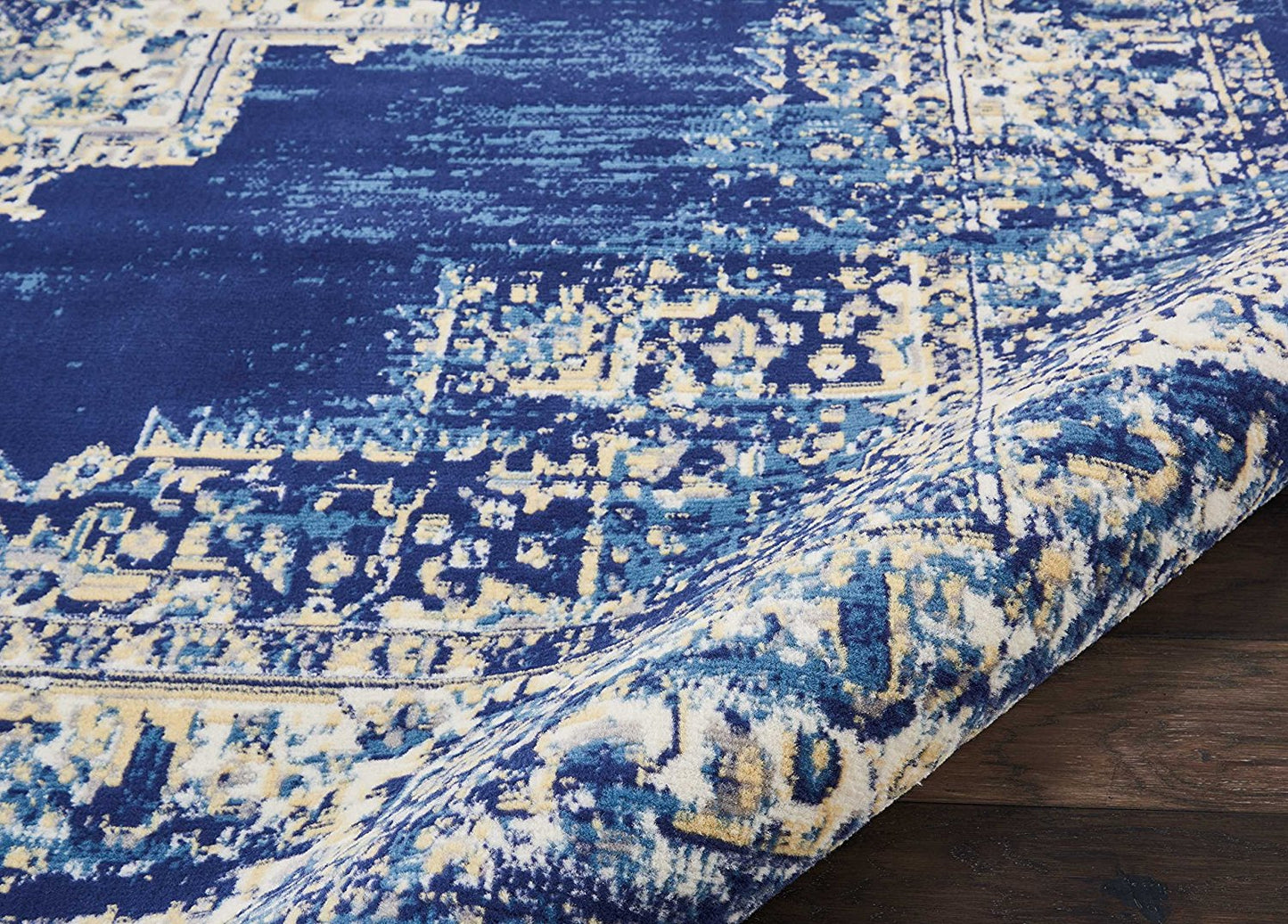 Navy Blue Distressed Persian Area Rugs