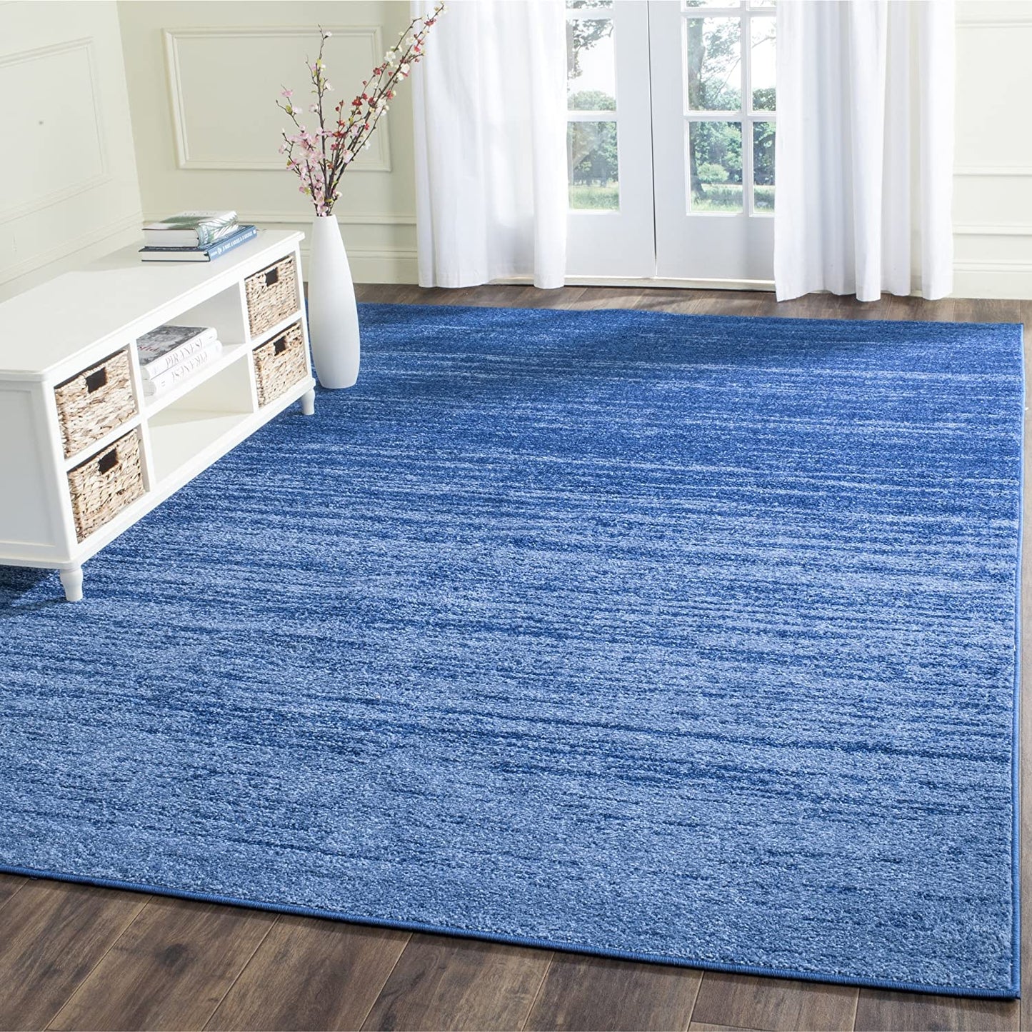 Ombre Blue/Dark Blue Soft Area Rug