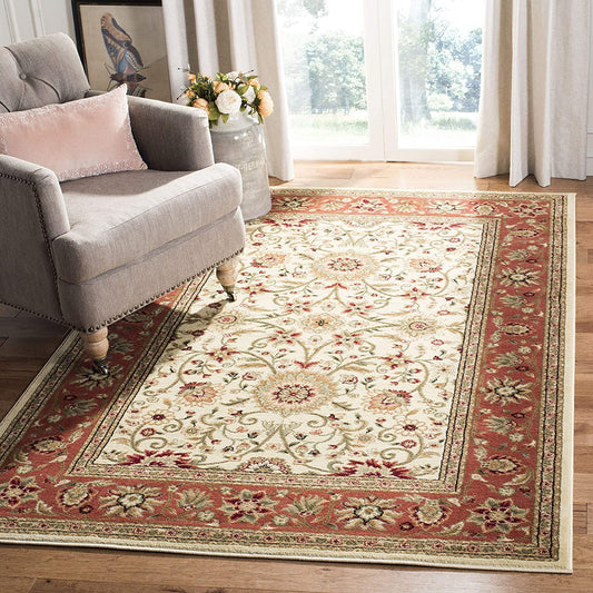 Traditional Oriental Soft Area Rug Sage Ivory