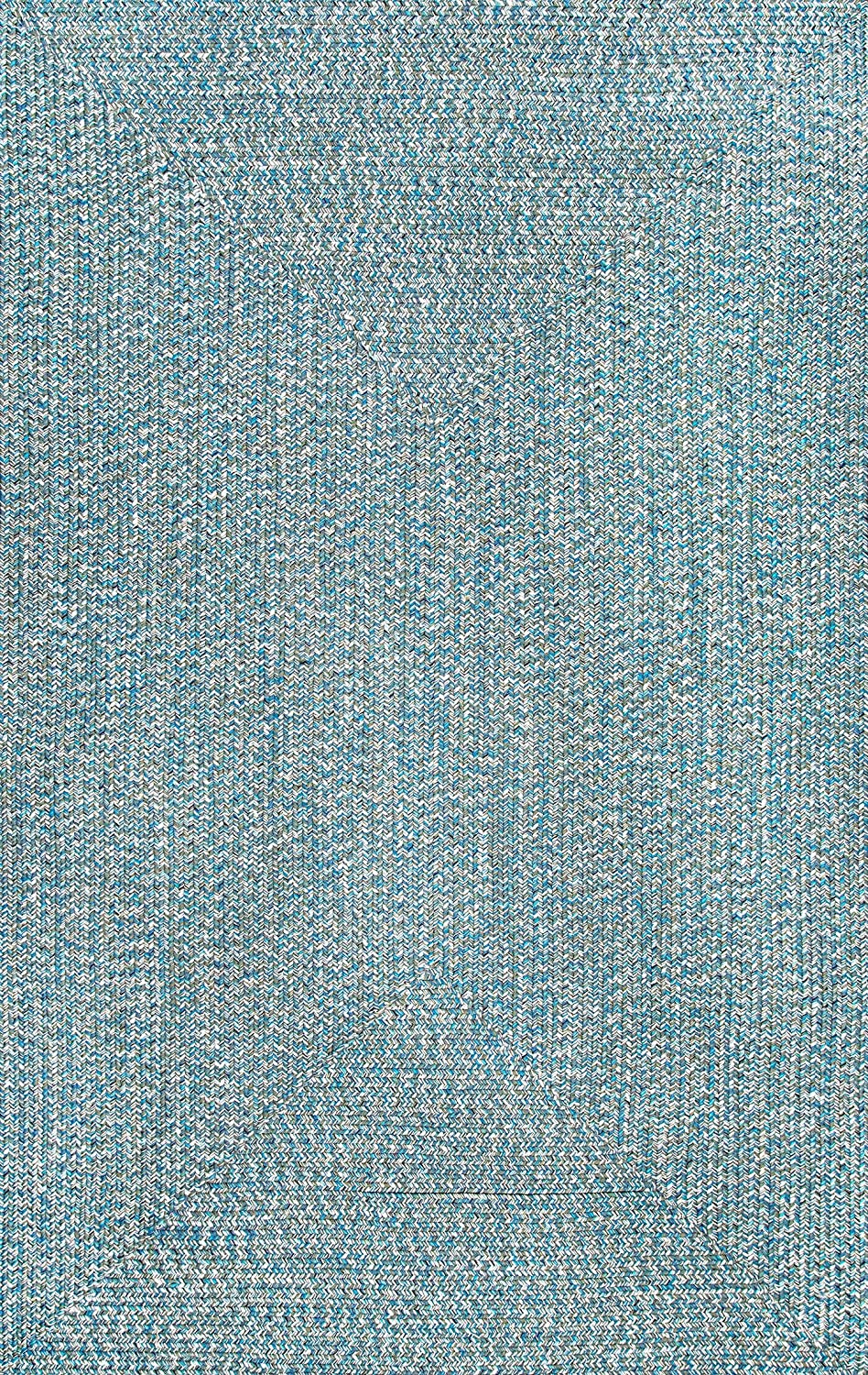 Braided Handmade Aqua Indoor/Outdoor Soft Area Rug
