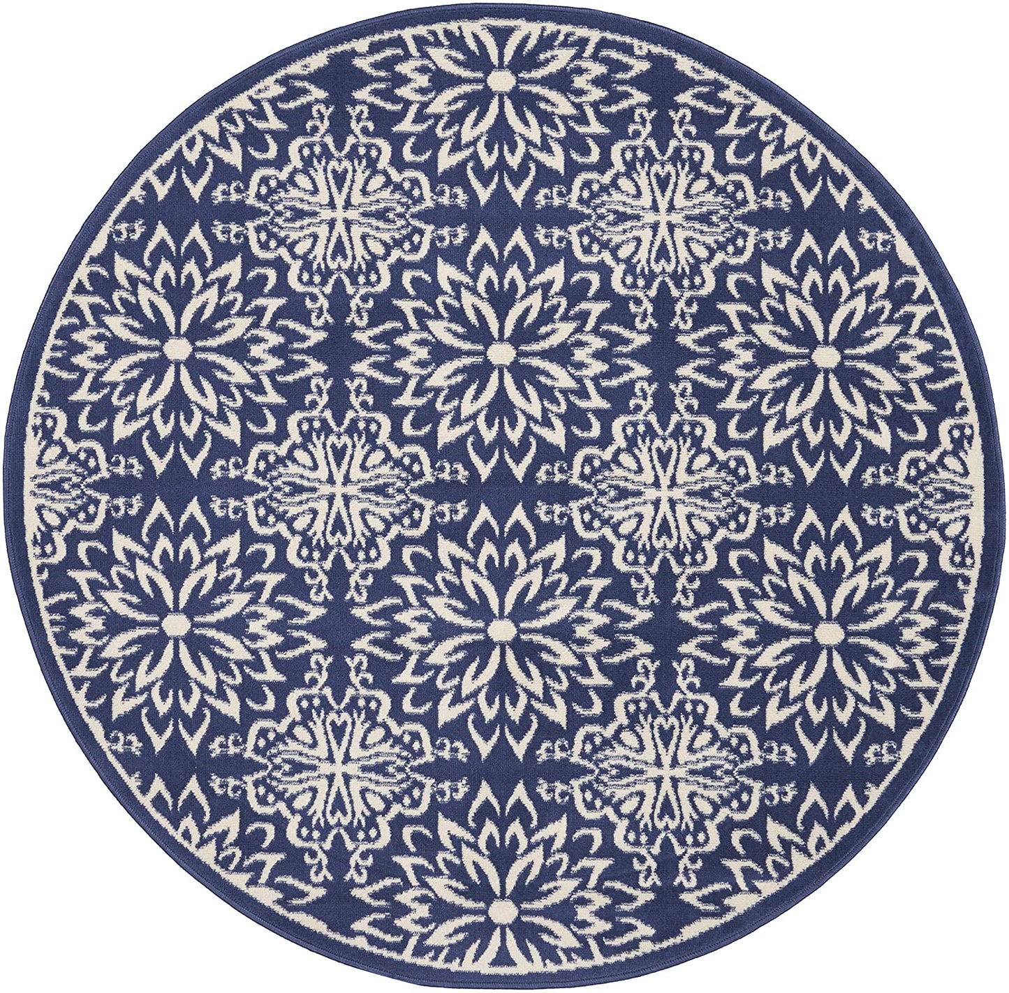 Navy Ivory Transitional Area Rug