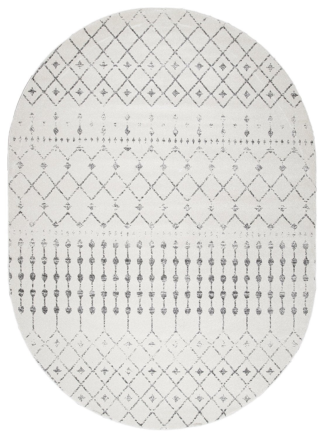 Premium Transitional Vintage Ivory Gray Area Rugs