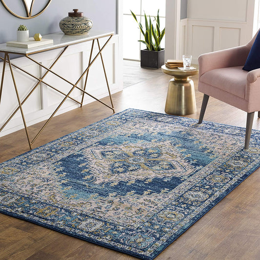 Soft Area Rug Blue