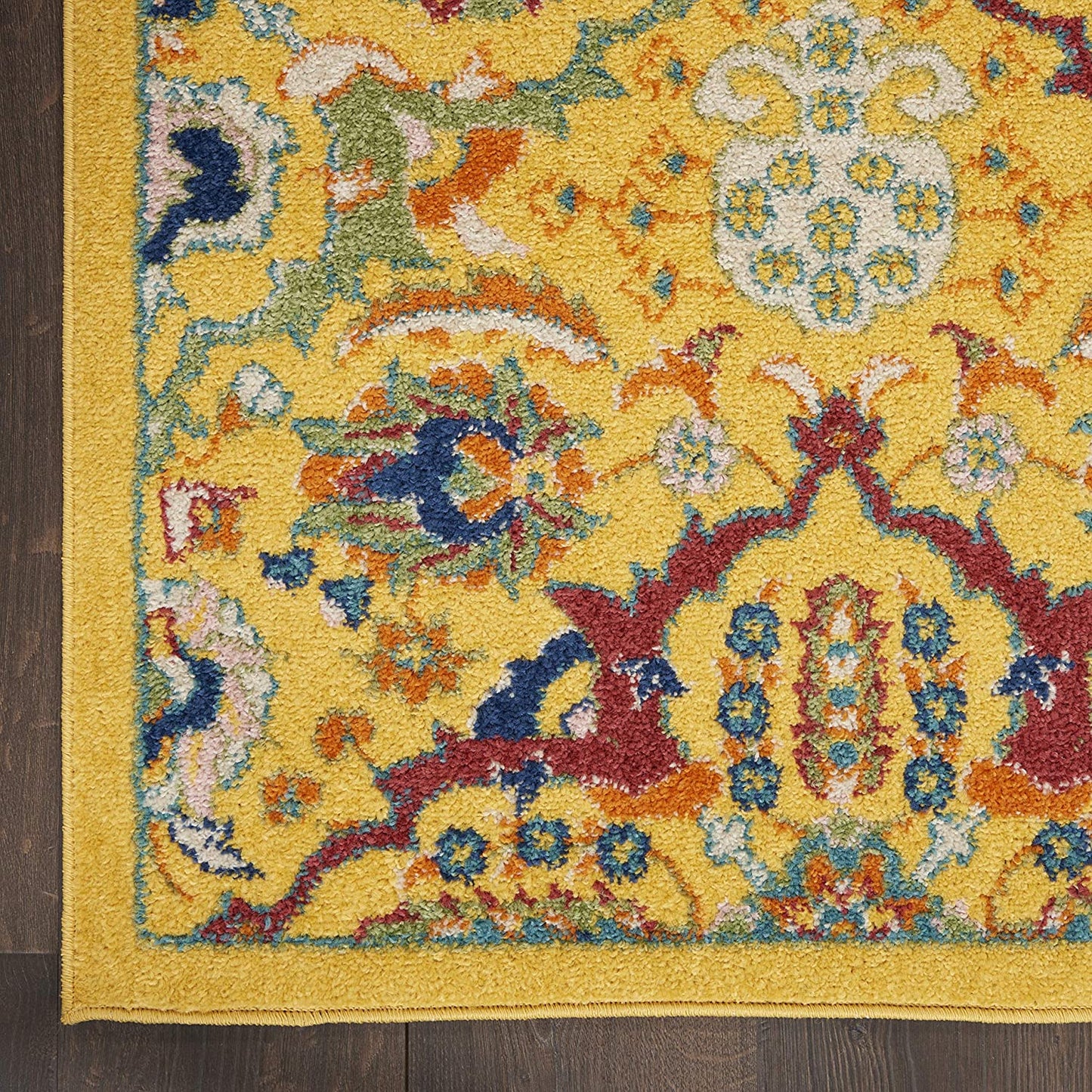 Allure Yellow Multi-color Soft Area Rug