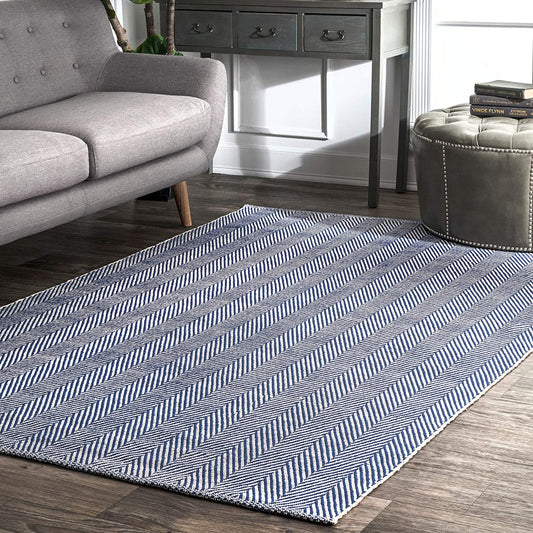Kimberely Hand Loomed Area Rug, Navy