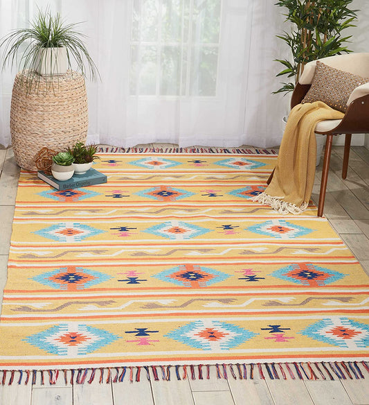 Tribal Soft Area Rug Yellow