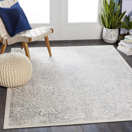 Olga Soft Area Rug Light Gray