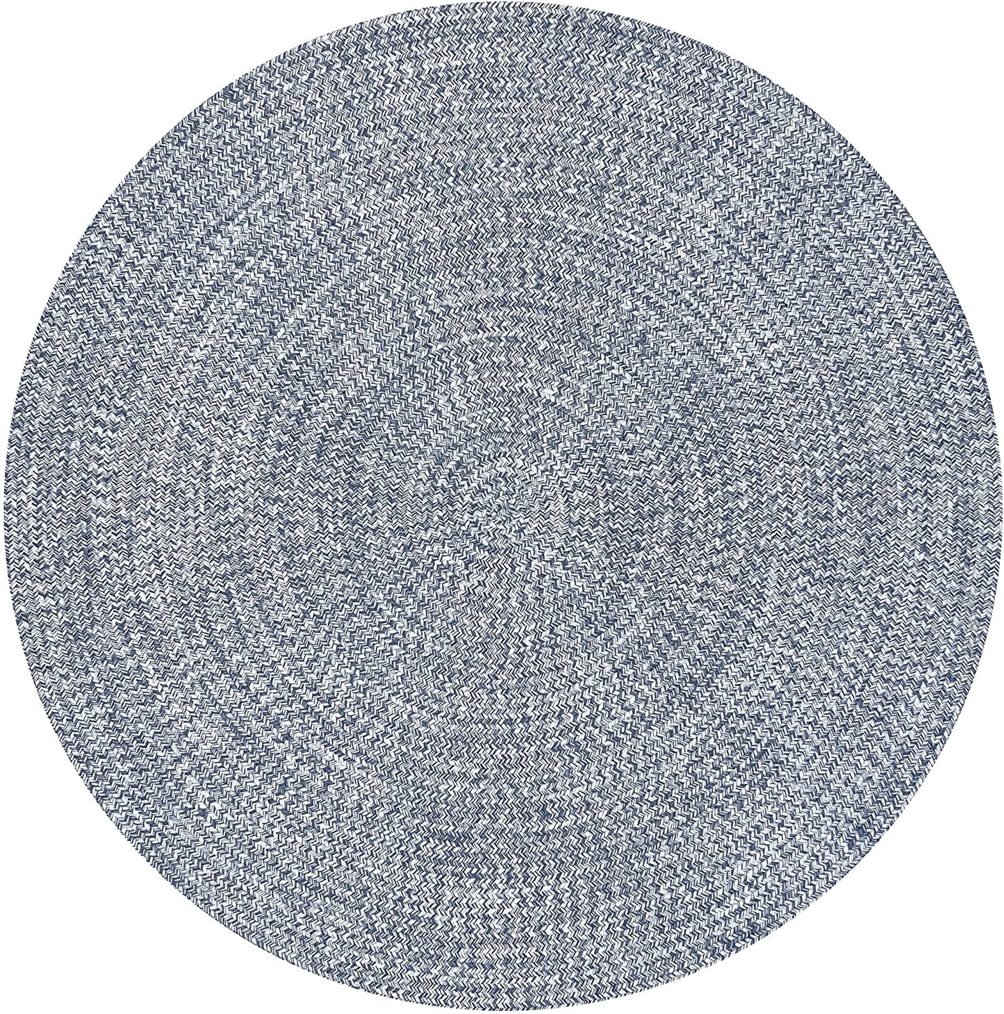 Braided Light Blue Indoor/Outdoor Soft Area Rug