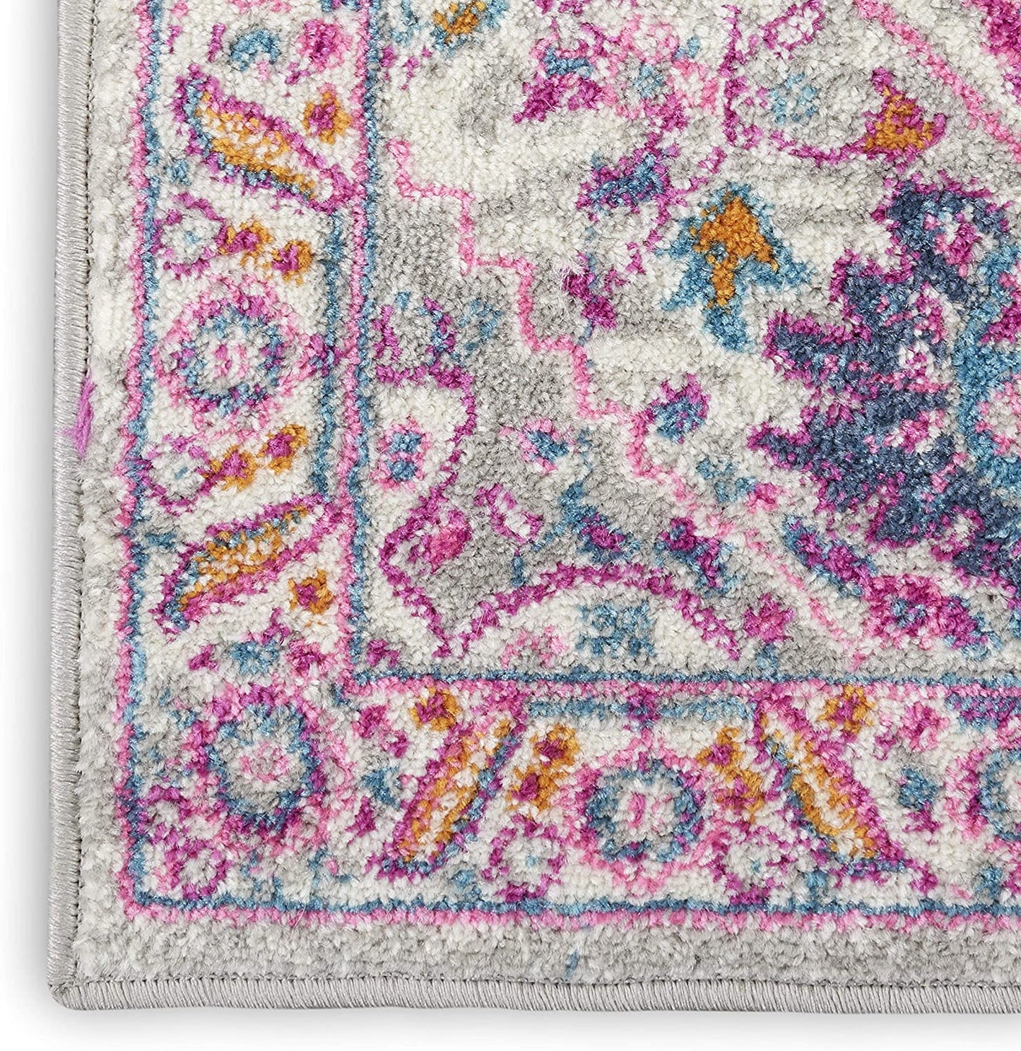 Passion Persian Colorful Teal Multi-color Area Rug