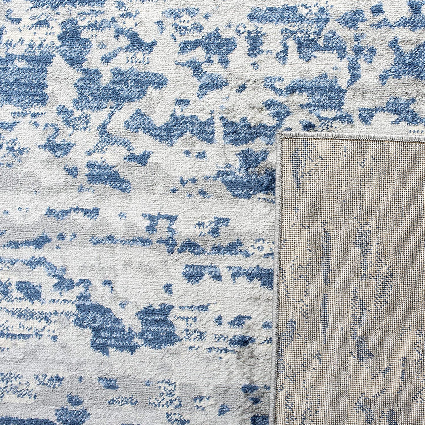 Jasper Collection  Modern Abstract Ivory / Blue