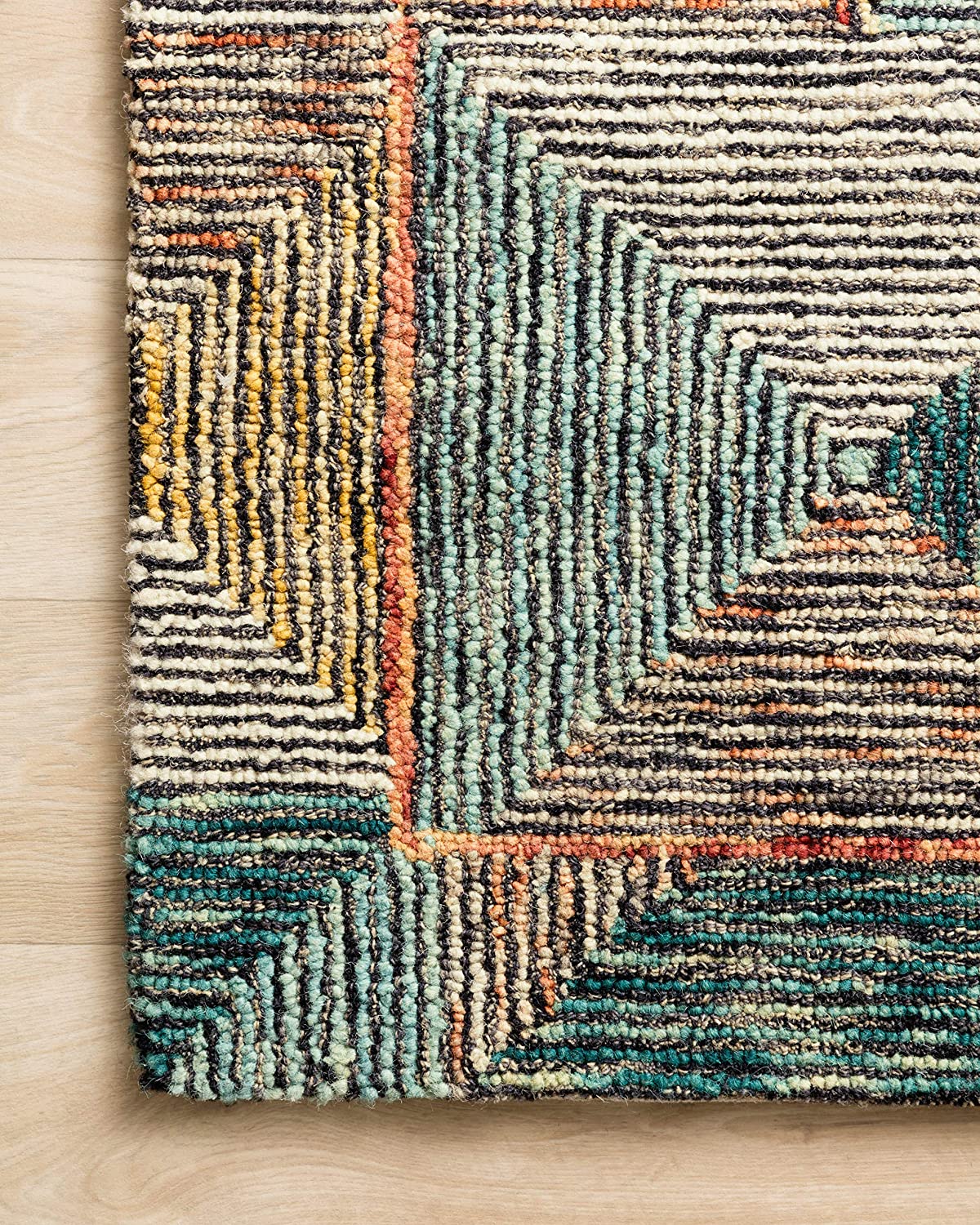 Spectrum Collection Lagoon / Spice, Contemporary Accent Soft Area Rug