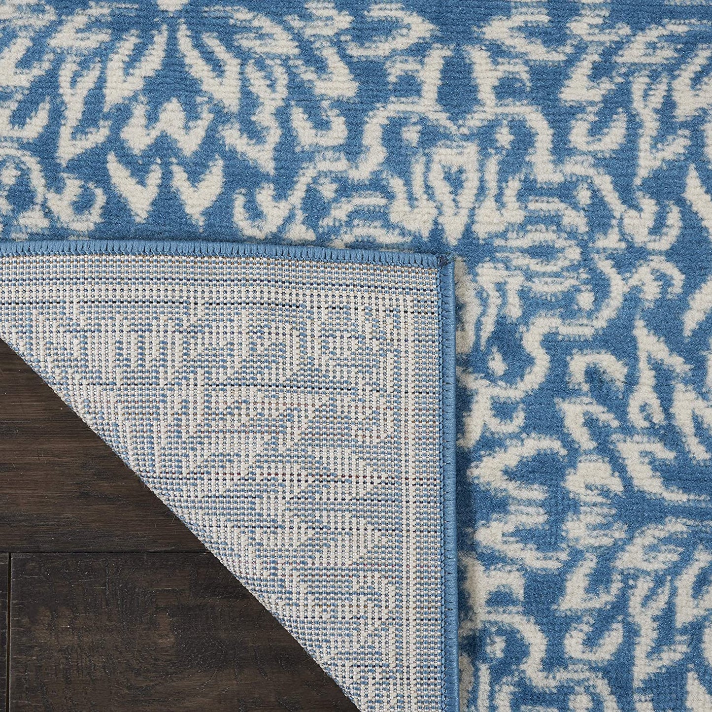 Transitional Floral Ivory/Grey Area Rug