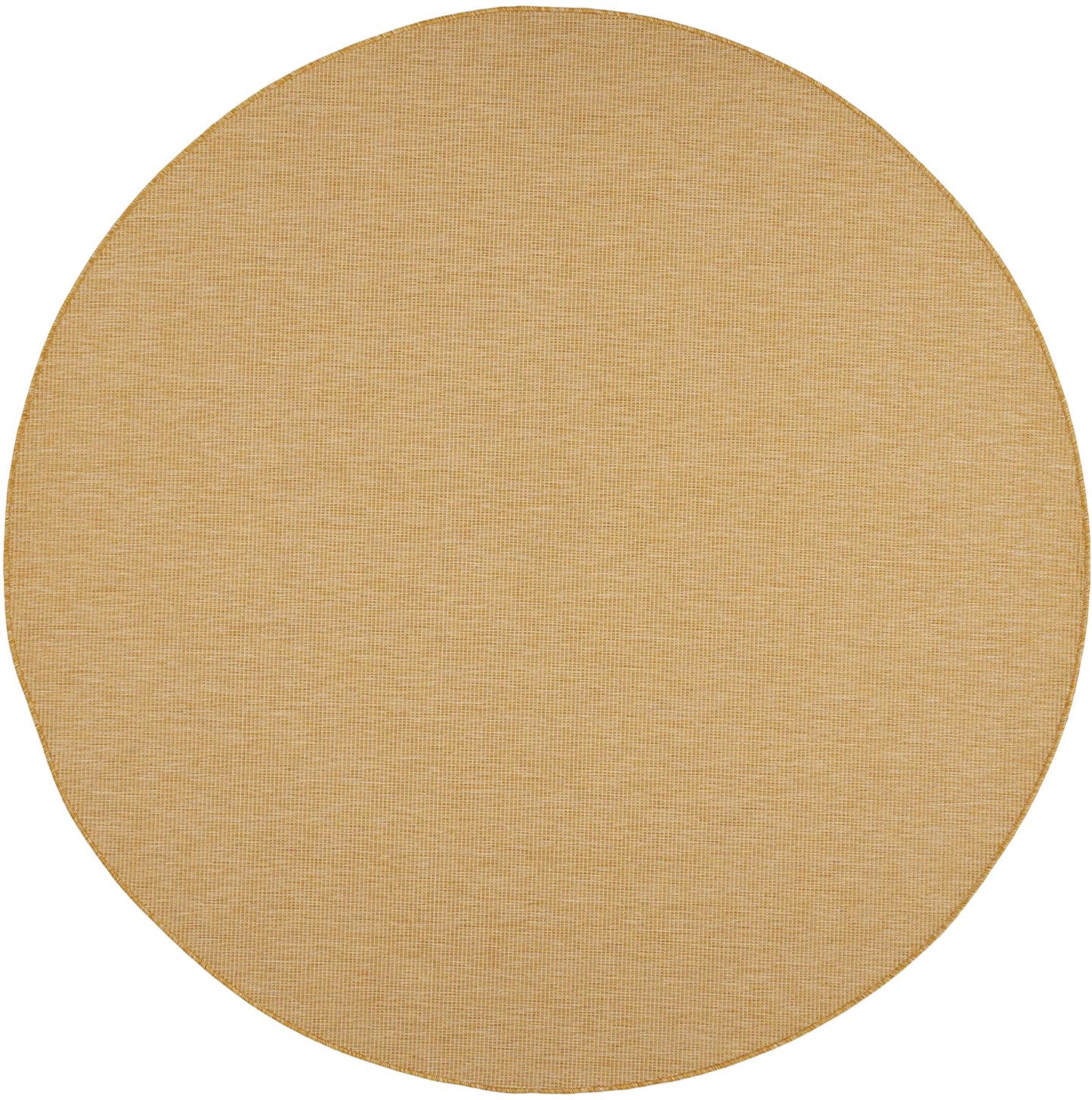 Flat-Weave Indoor/Outdoor Yellow SWwoft Area Rug