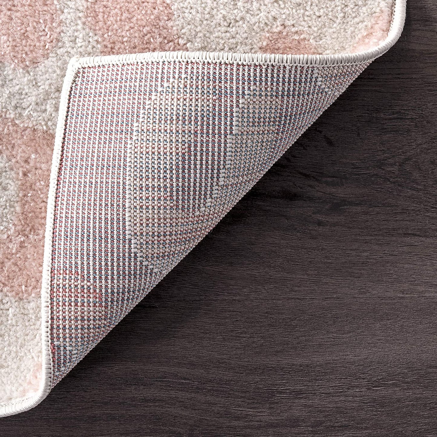 Print Leopard Soft Area Rug, Baby Pink