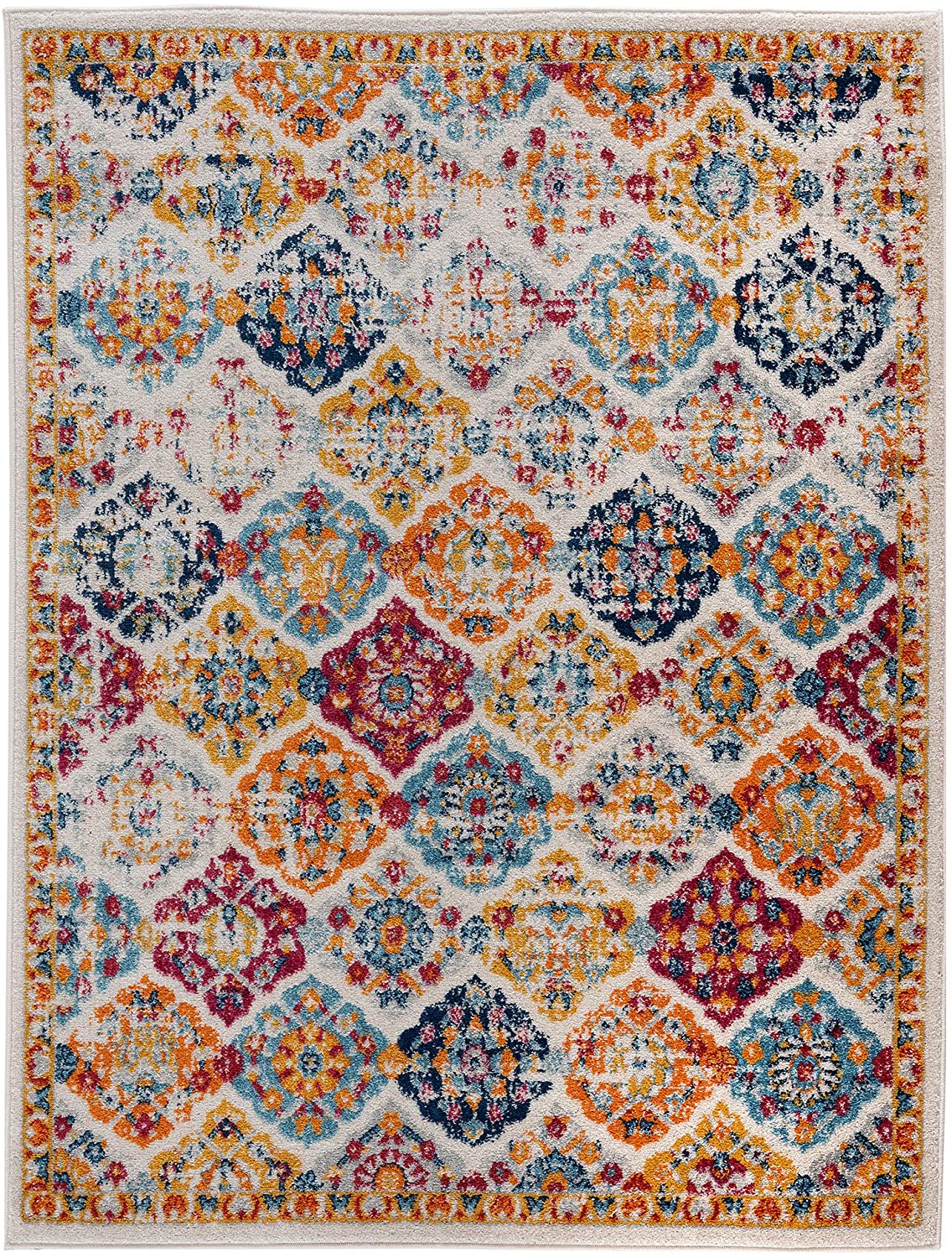 Rixos Collection Area Rug Cream/Orange