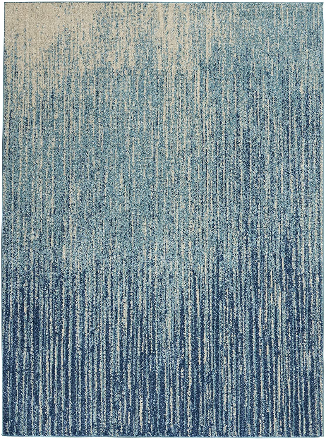 Passion Navy Light Blue Area Rug