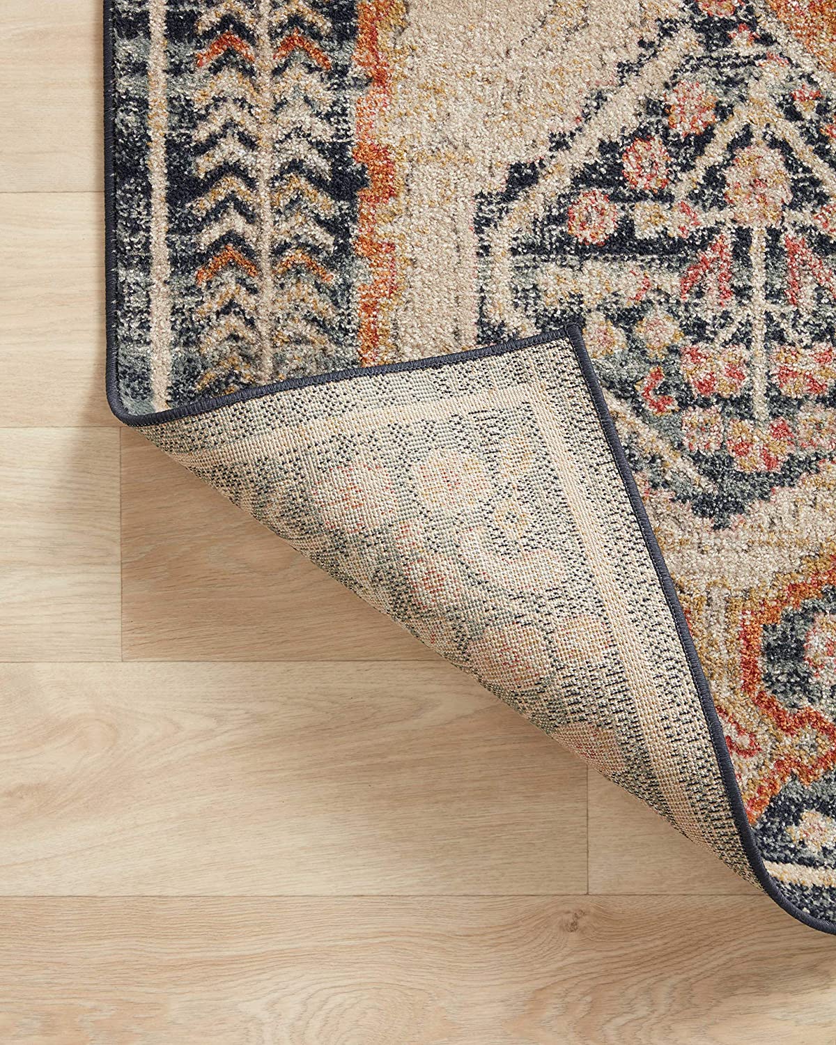 Jocelyn Collection Navy / Multi, Transitional Soft Area Rug