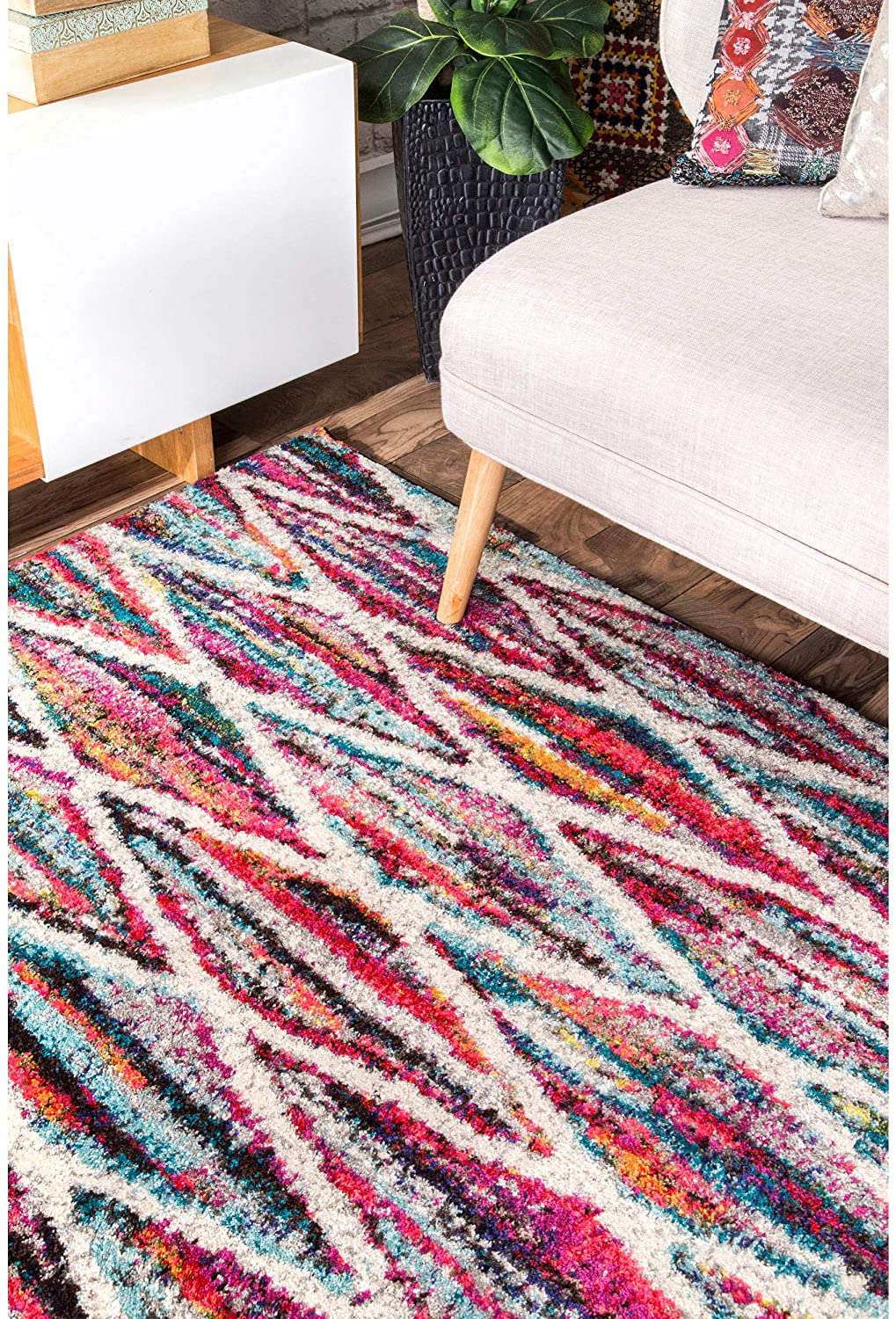 nuLOOM Ferrell Trellis Area Rug, 5' x 8', Multi