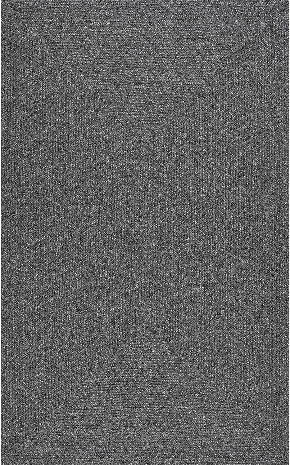 Braided Handmade Charcoal Indoor/Outdoor Soft Area Rug