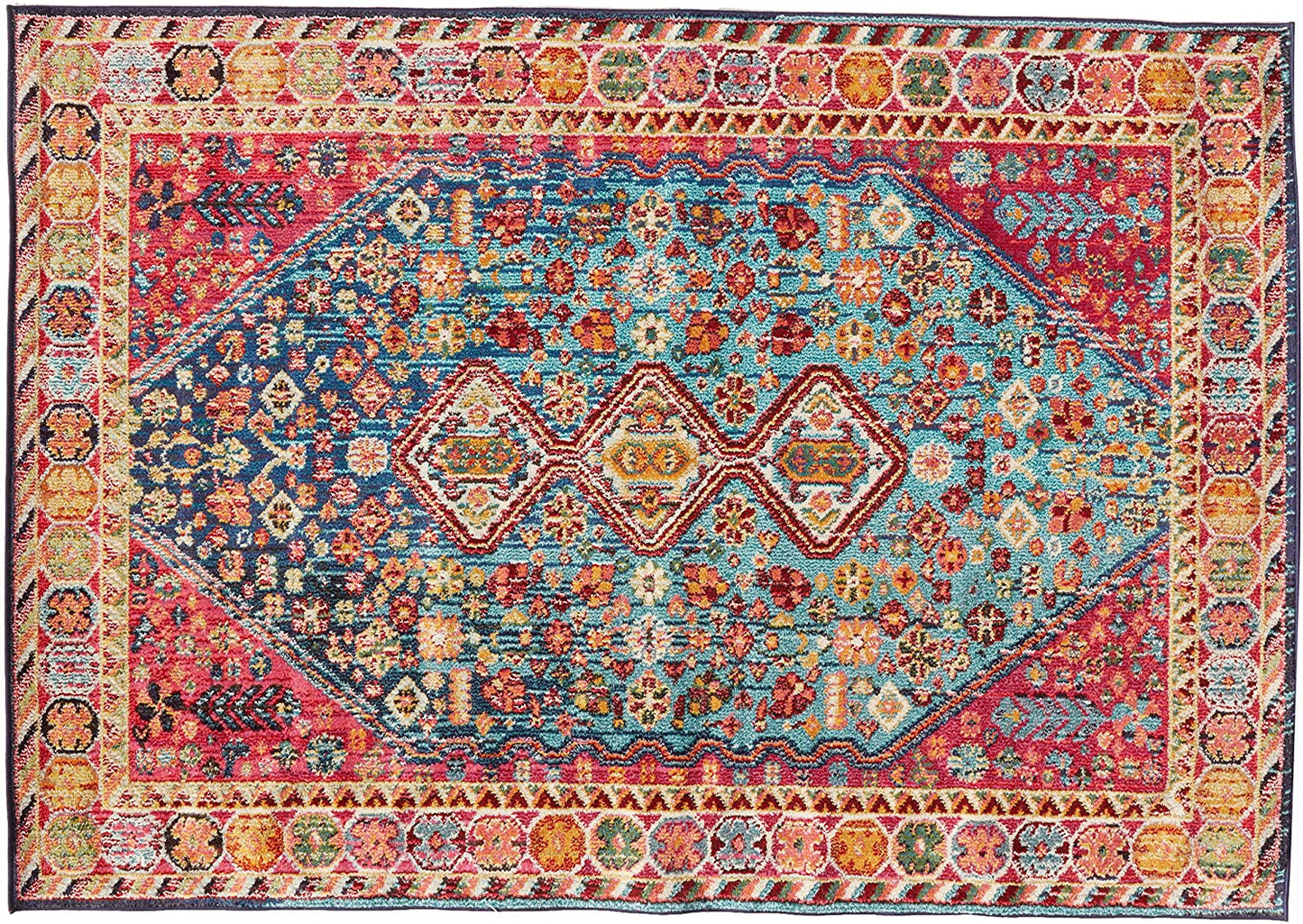 Meadow Vintage Vibrant Area Rug, Multi