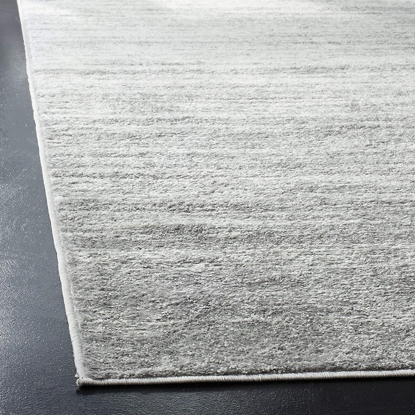 Ombre Ivory Silver Soft Area Rug