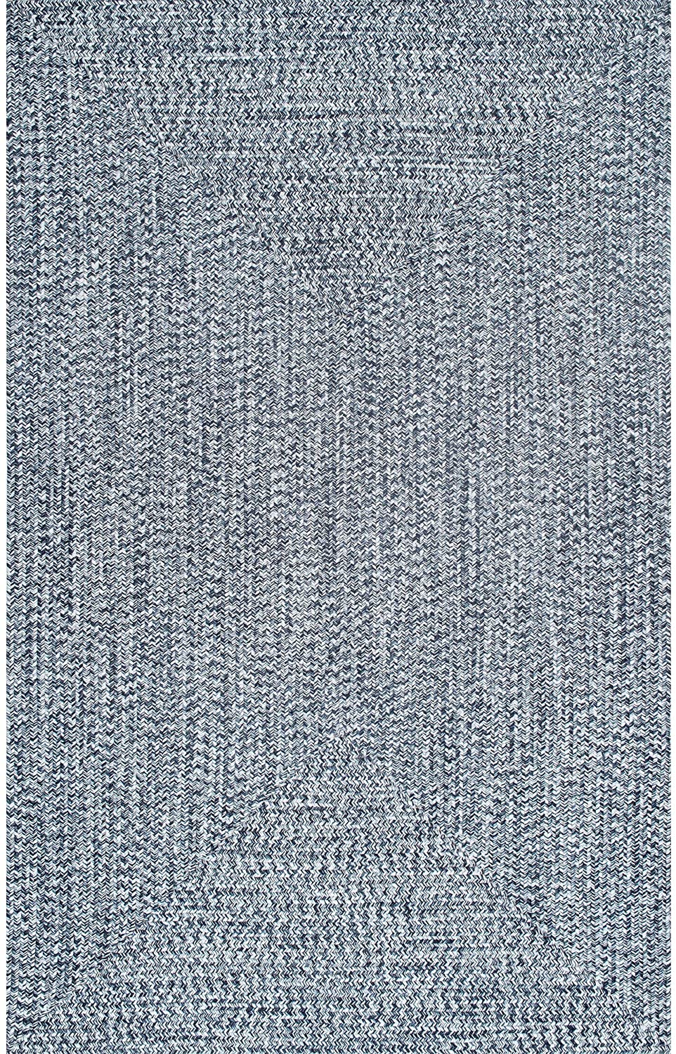 Braided Light Blue Indoor/Outdoor Soft Area Rug