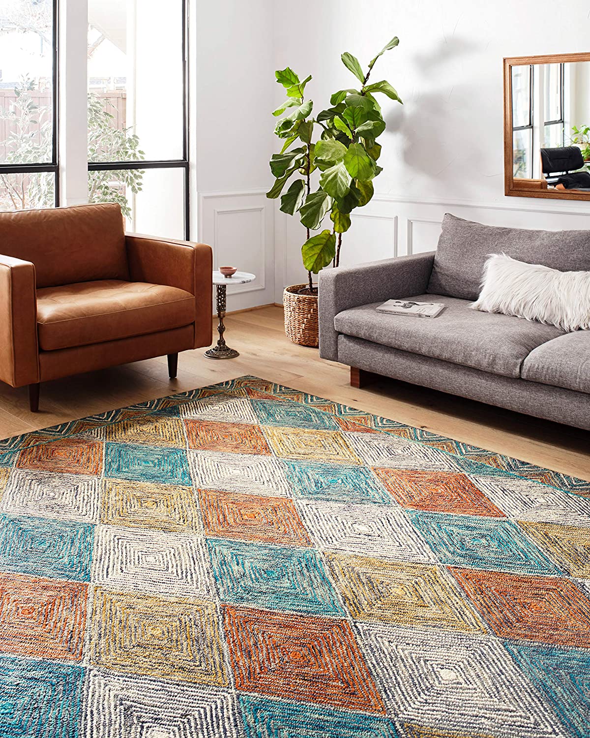 Spectrum Sunset Contemporary Soft Area Rug