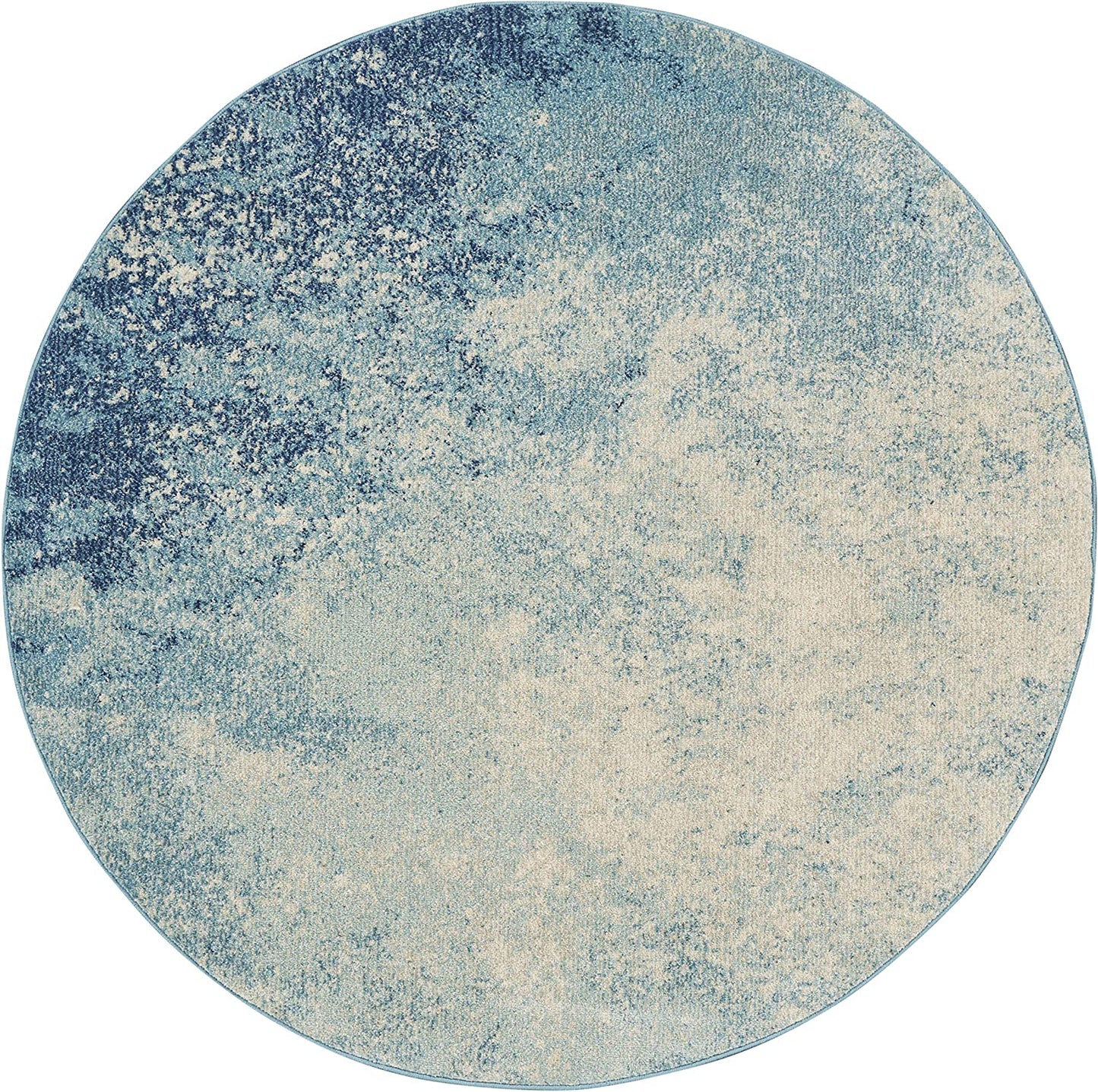Modern Abstract, Navy/Light Blue,