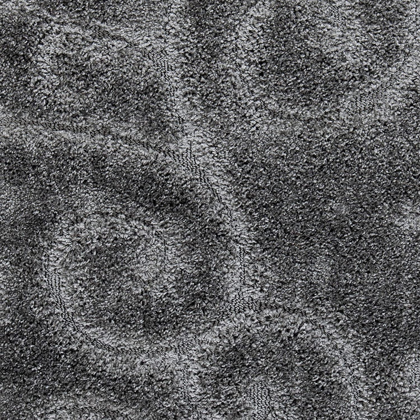 Premium Swirl Thick Plush Grey Area Shag Rug