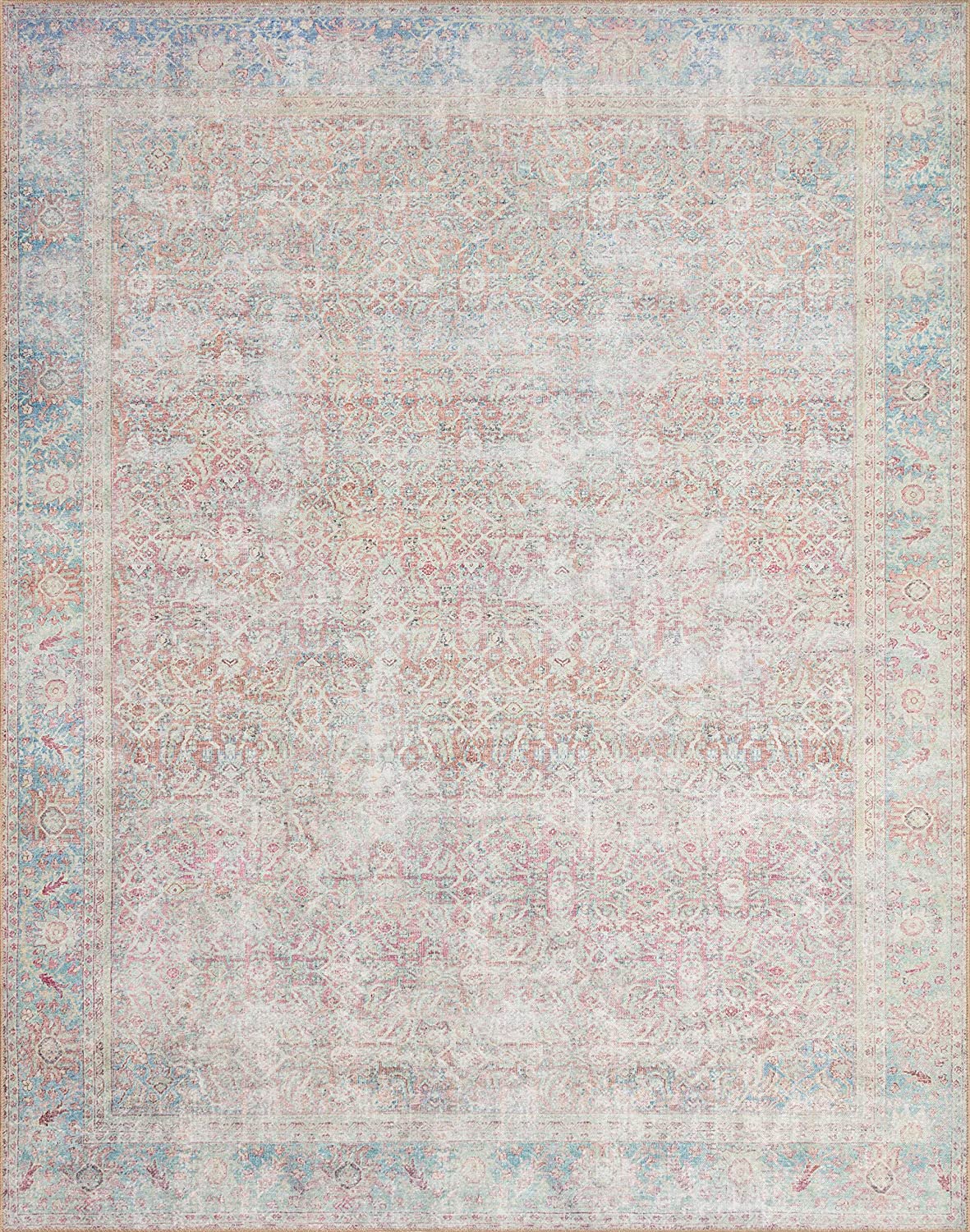 Wynter WYN-04 Red Traditional Soft Area Rug