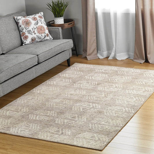 Adana Hand-Woven Bamboo Silk Mink Soft Area Rug