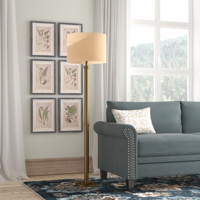 Contemporary Steel 61.5" Floor lamp