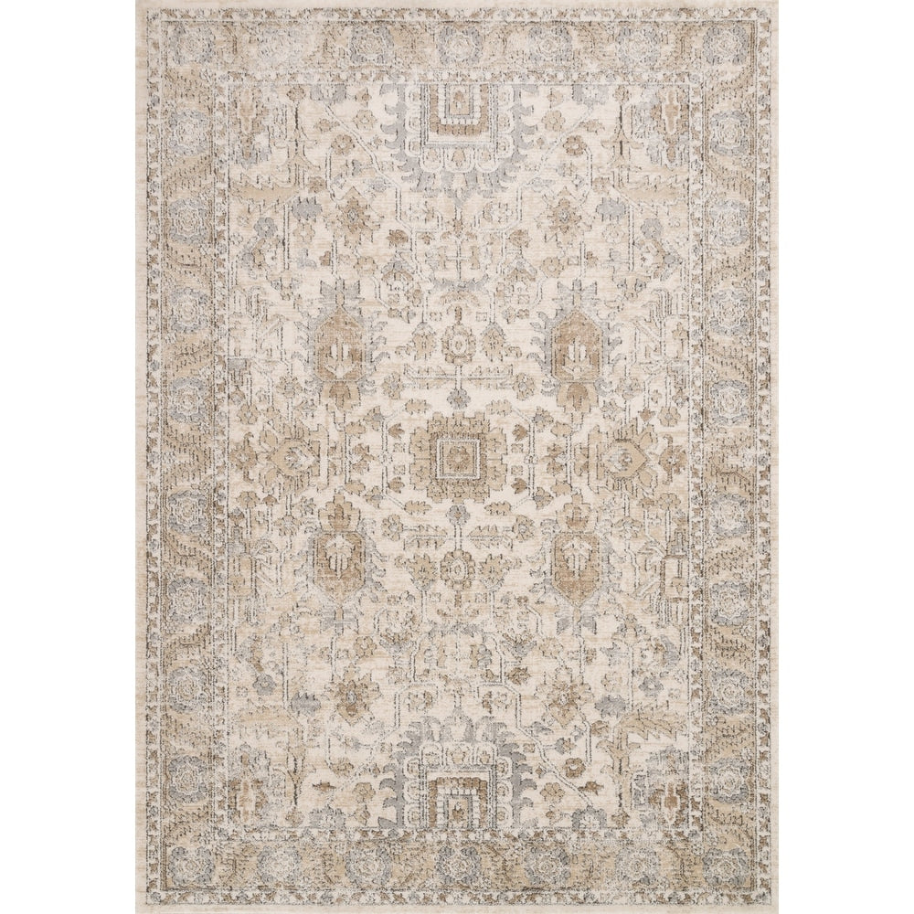 Josefina Ornamental Ironwork Traditional Soft Rug - IVORY / SAND