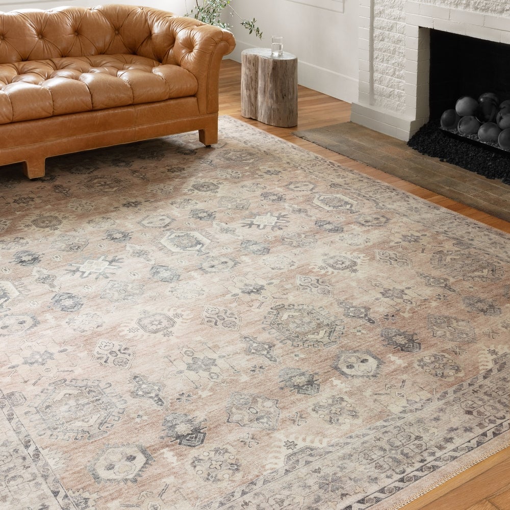 Venetian Printed Persian Distressed Soft Rug