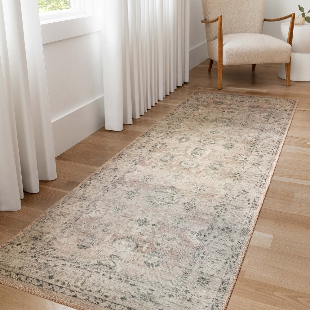 Venetian Printed Persian Distressed Soft Rug