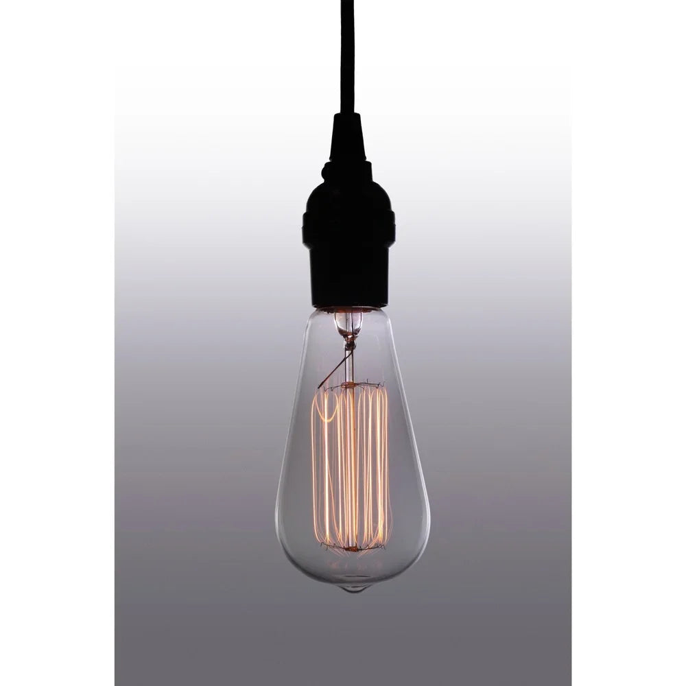 Lila Adjustable Height 1-light Edison Lamp with Bulb - 8.07' x 3.94' x 8.66'