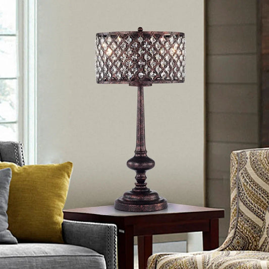 Gracewood Hollow Huo 3-light Table Lamp
