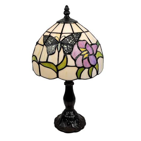 Tiffany Style Butterfly Table Lamp 15" AM210TL08B Amora Lighting